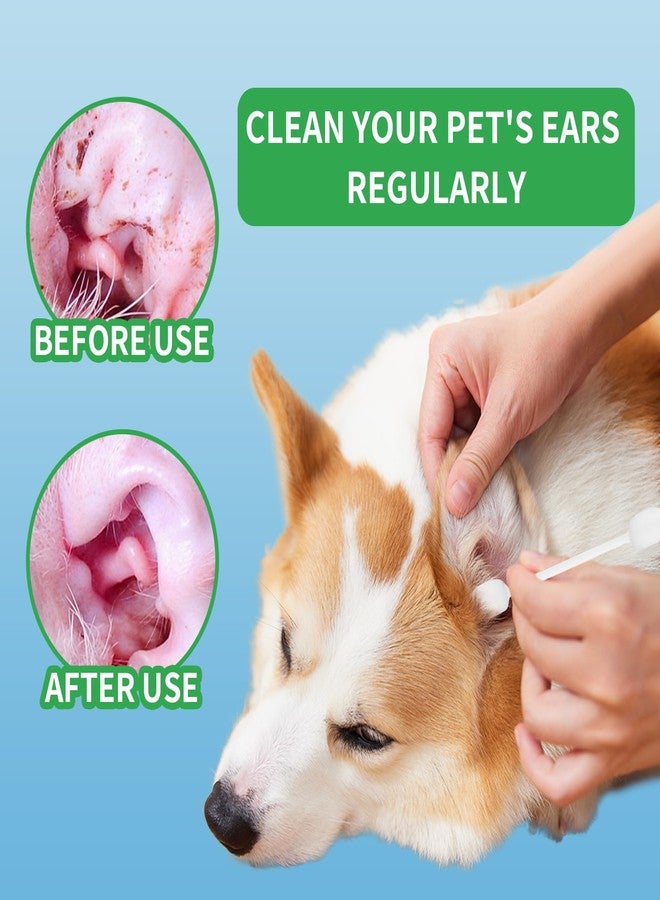 VinTS 100 PCS Cotton Dog Ear Cleaning Swabs, Pet’s Ear Infection Treatment Gourd-Shaped Swabs Prevent Accidental Injuries, Safer Cleaning for Dogs and Cats– Small Size.100% Cotton - Image 5